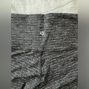 Lululemon Leggings. Size 6. Heathered black white grey.